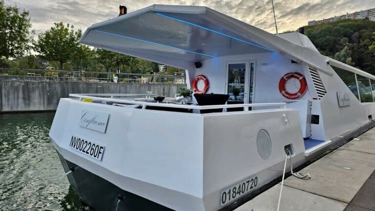Péniche - Confluence - Lyon - Fleuv
